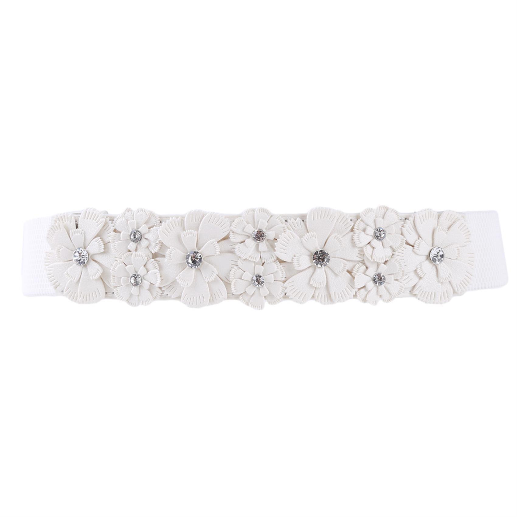 Korean Style Ladies Elastic Flower Belt Sweet and Versatile Rhinestone Thin Waistband Dress Accessory Fashionable Waist Cincher белый
Korean Style Ladies Elastic Flower Belt Sweet and Versatile Rhinestone Thin Waistband Dress Accessory Fashionable Waist Cincher белый