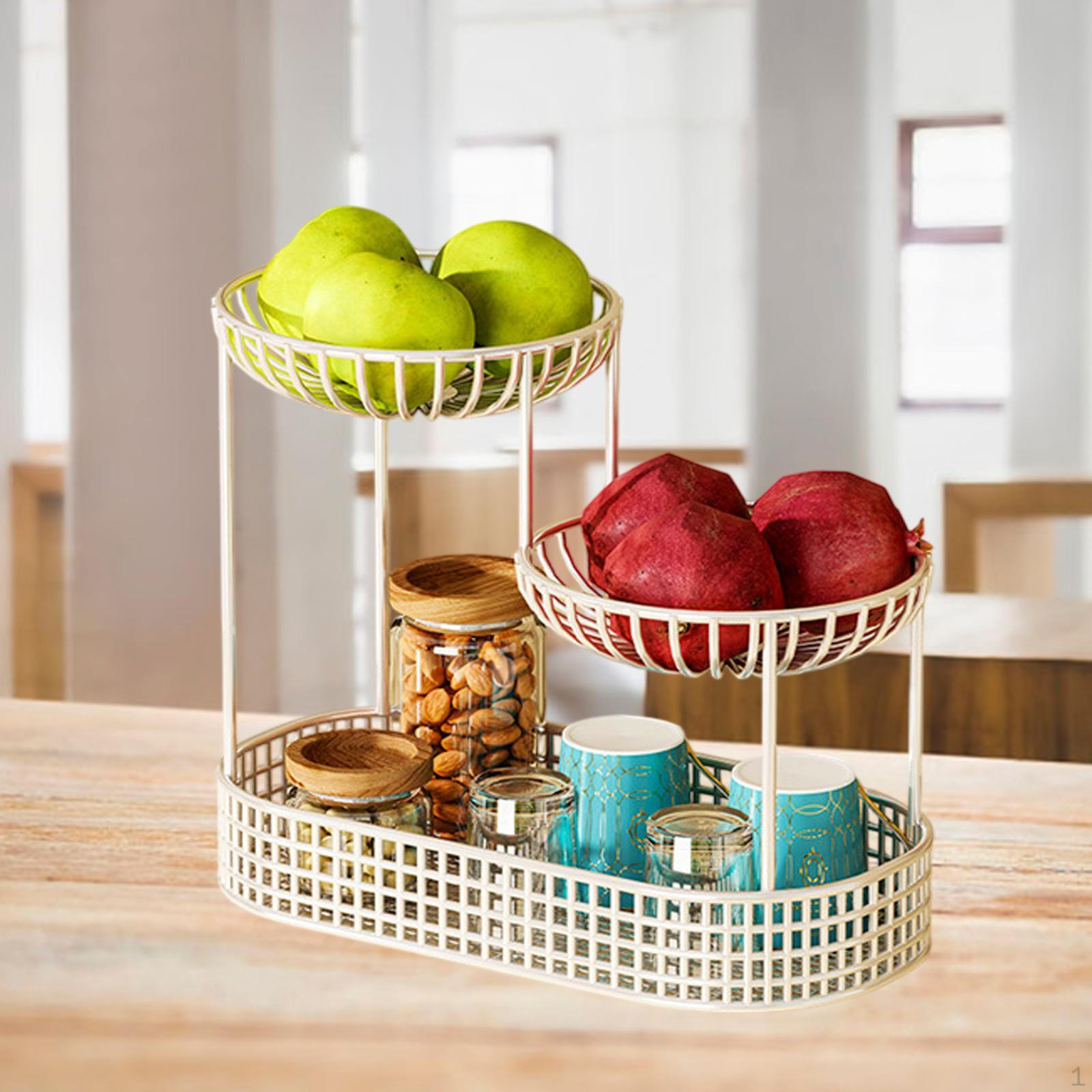 3-шаровий кошик з фруктами, багатоцільовий стіл, центральний елемент, тримач для овочів, економія місця
3-шаровий кошик з фруктами, багатоцільовий стіл, центральний елемент, тримач для овочів, економія місця