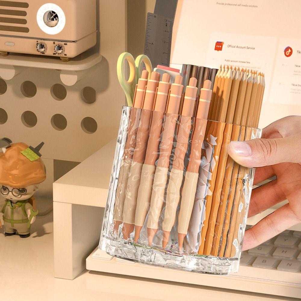 Creative Cosmetics Storage Box Plastic Makeup Brush Cylinder Storage Rack Desktop прозорий
Creative Cosmetics Storage Box Plastic Makeup Brush Cylinder Storage Rack Desktop прозорий