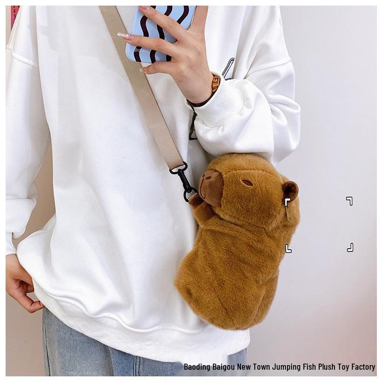 Adorable Capybara Plush Crossbody Bag – Cute Soft Shoulder Bag for Girls Phones & Coins, Perfect Holiday Gift 25 cm коричневий
Adorable Capybara Plush Crossbody Bag – Cute Soft Shoulder Bag for Girls Phones & Coins, Perfect Holiday Gift 25 cm коричневий