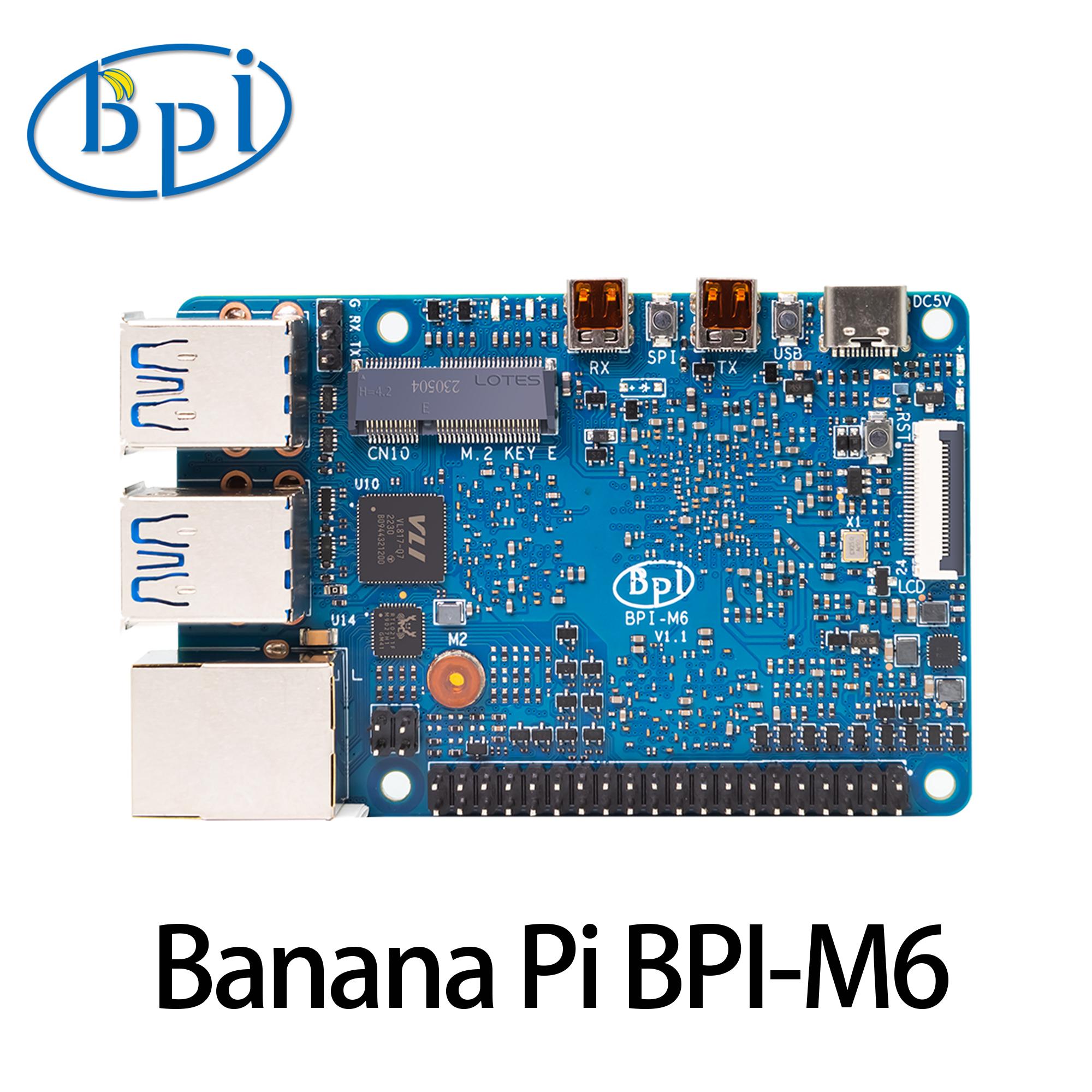 Banana Pi BPI-M6 Synaptics VideoSmart VS680, четырехъядерный процессор Cortex-A73, 4 ГБ LPDDR4, 16 ГБ eMMC, графический процессор Imagination GE9920 до 6,75 топов
Banana Pi BPI-M6 Synaptics VideoSmart VS680, четырехъядерный процессор Cortex-A73, 4 ГБ LPDDR4, 16 ГБ eMMC, графический процессор Imagination GE9920 до 6,75 топов