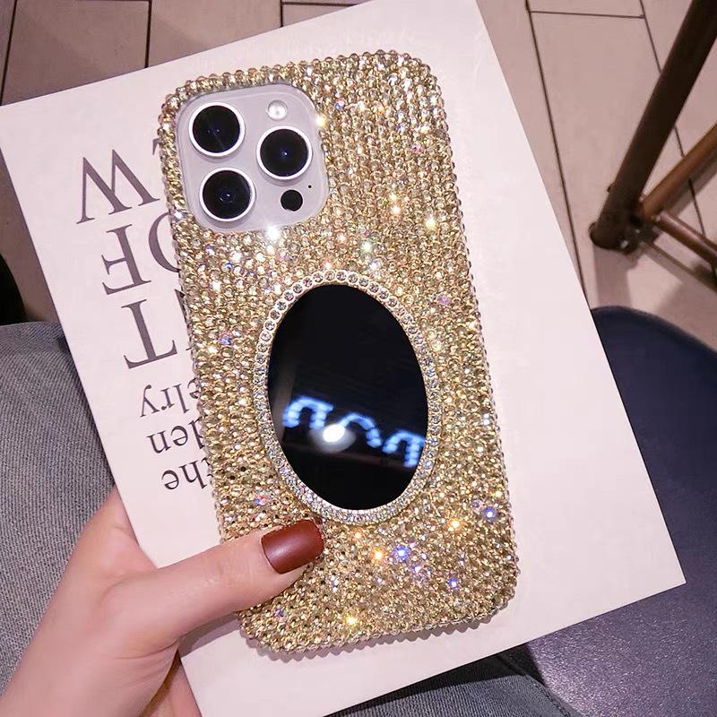 Luxury Diamond Round Mirror Phone Case with Lanyard for iPhone 11, 12, 13, 16, and 17 Pro Max 17 Pro
Luxury Diamond Round Mirror Phone Case with Lanyard for iPhone 11, 12, 13, 16, and 17 Pro Max 17 Pro
