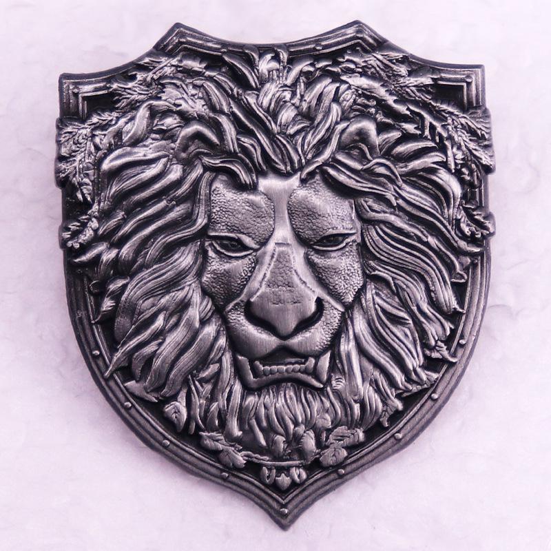 Lion Head Relief Art Brooch Badge
Lion Head Relief Art Brooch Badge