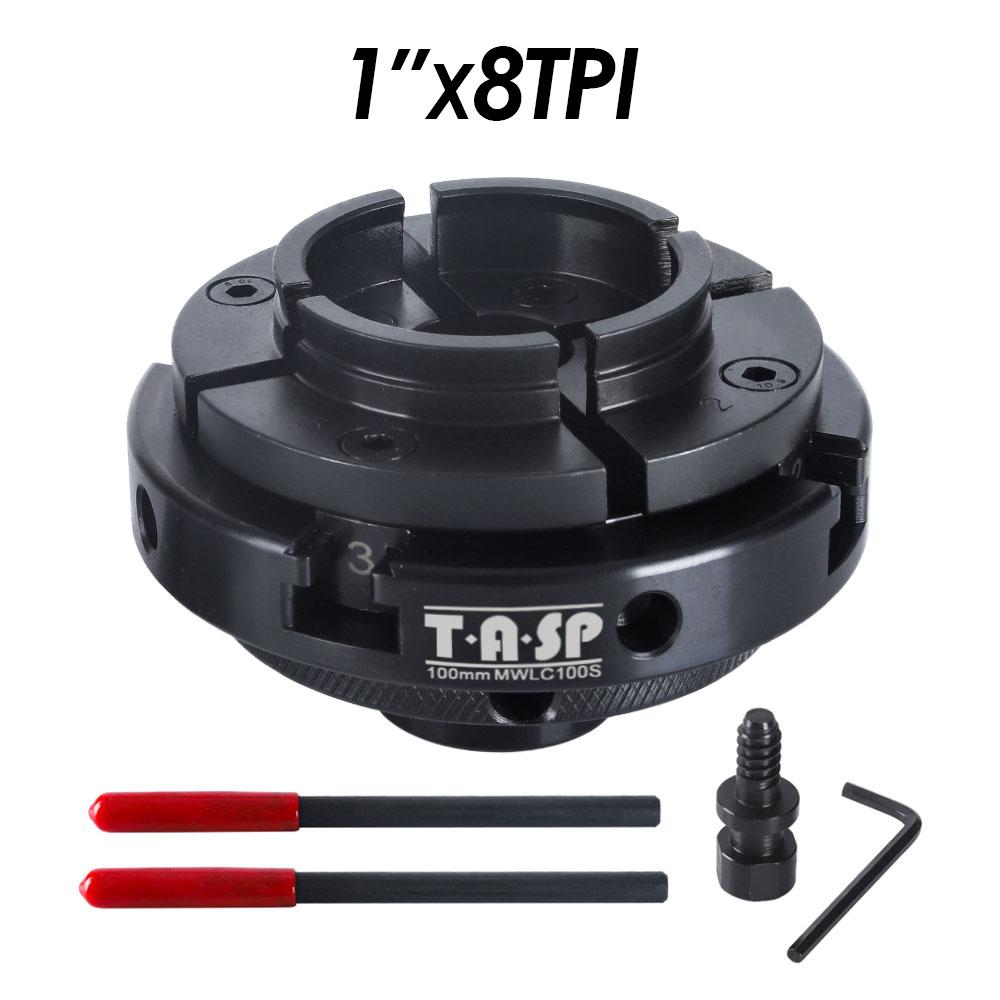 4 Inch 100mm Wood Lathe Chuck Thread M33x3.5 1 x8TPI M18x2.5, 4 Jaw Self Centering Metal Turning Chuck Lathe Accessories
4 Inch 100mm Wood Lathe Chuck Thread M33x3.5 1 x8TPI M18x2.5, 4 Jaw Self Centering Metal Turning Chuck Lathe Accessories