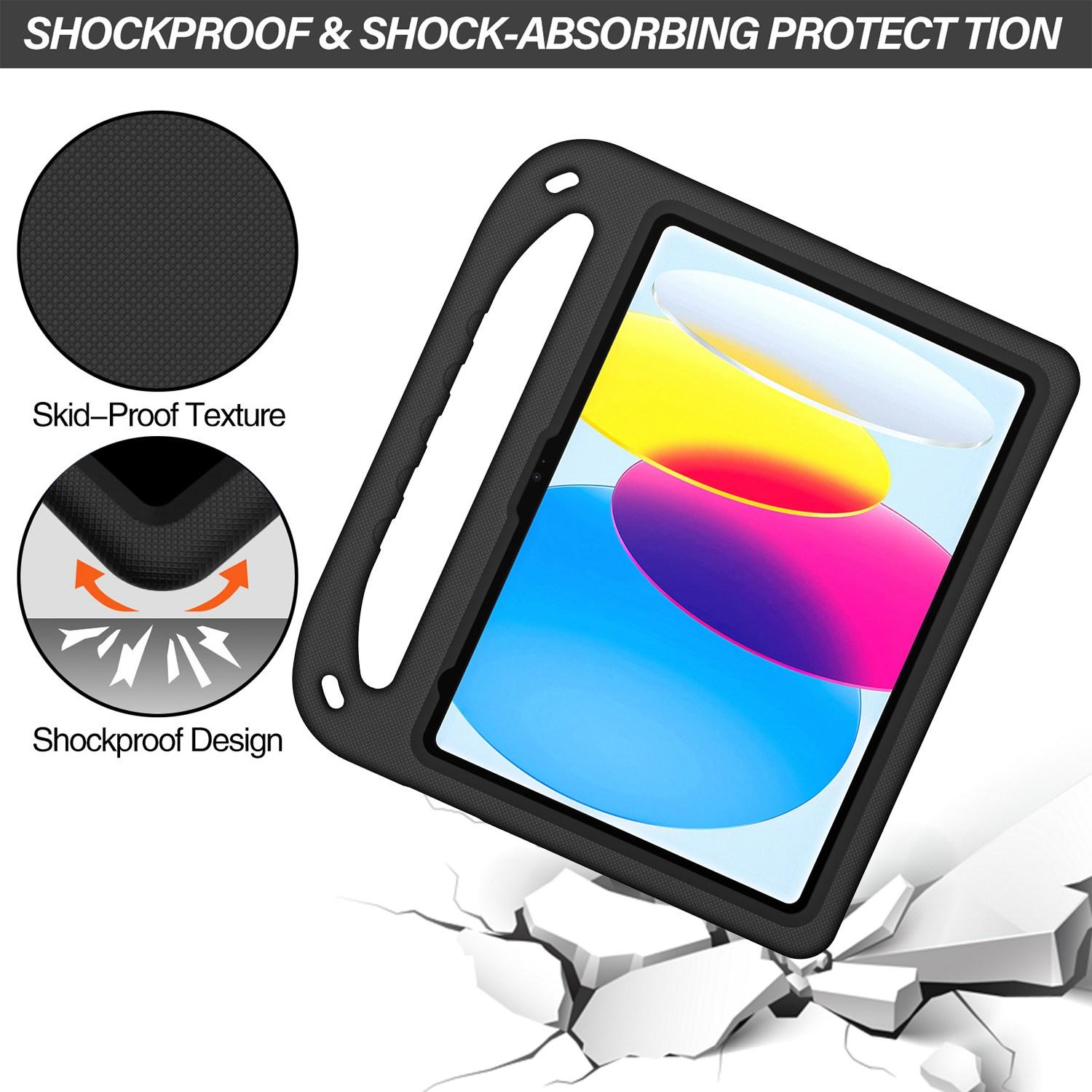 For iPad (2025)/10.9 (2022) Portable Hand Grip EVA Tablet Case Foldable Kickstand Shockproof Protective Cover Black
For iPad (2025)/10.9 (2022) Portable Hand Grip EVA Tablet Case Foldable Kickstand Shockproof Protective Cover Black