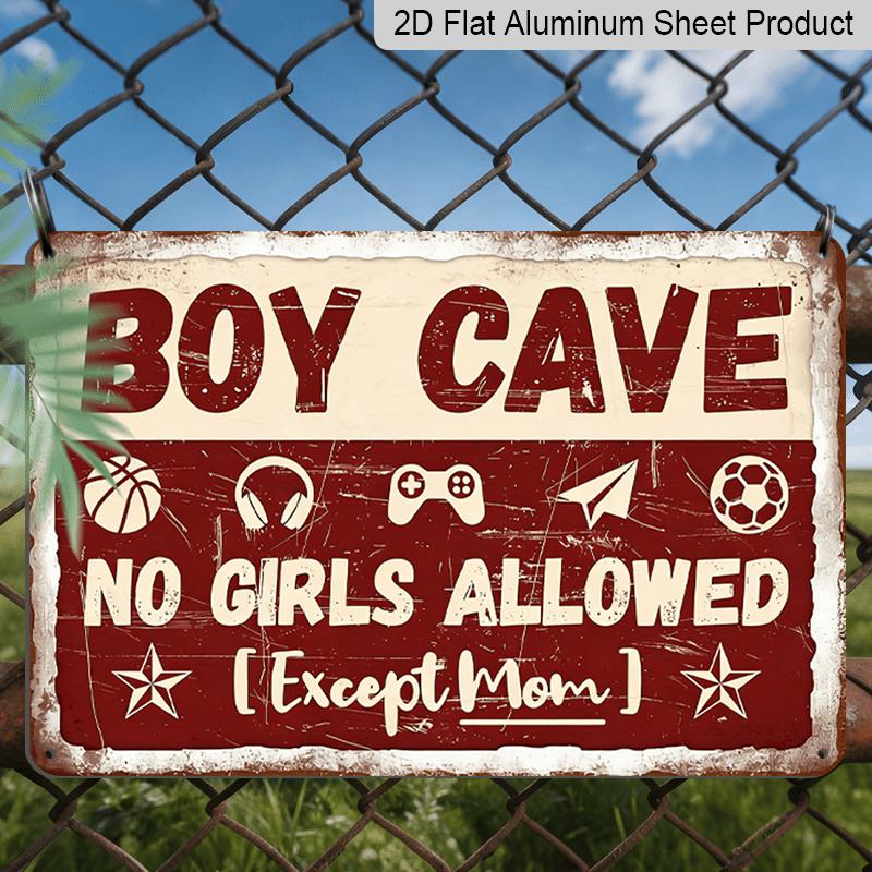 2D Flat Decorative Signs & Plaques1pc Vintage Boy Cave No Girls Allowed Except Mom Metal Aluminum Sign - 12X8 Inch - Retro Wall Decor for Game 20*30cm
2D Flat Decorative Signs & Plaques1pc Vintage Boy Cave No Girls Allowed Except Mom Metal Aluminum Sign - 12X8 Inch - Retro Wall Decor for Game 20*30cm