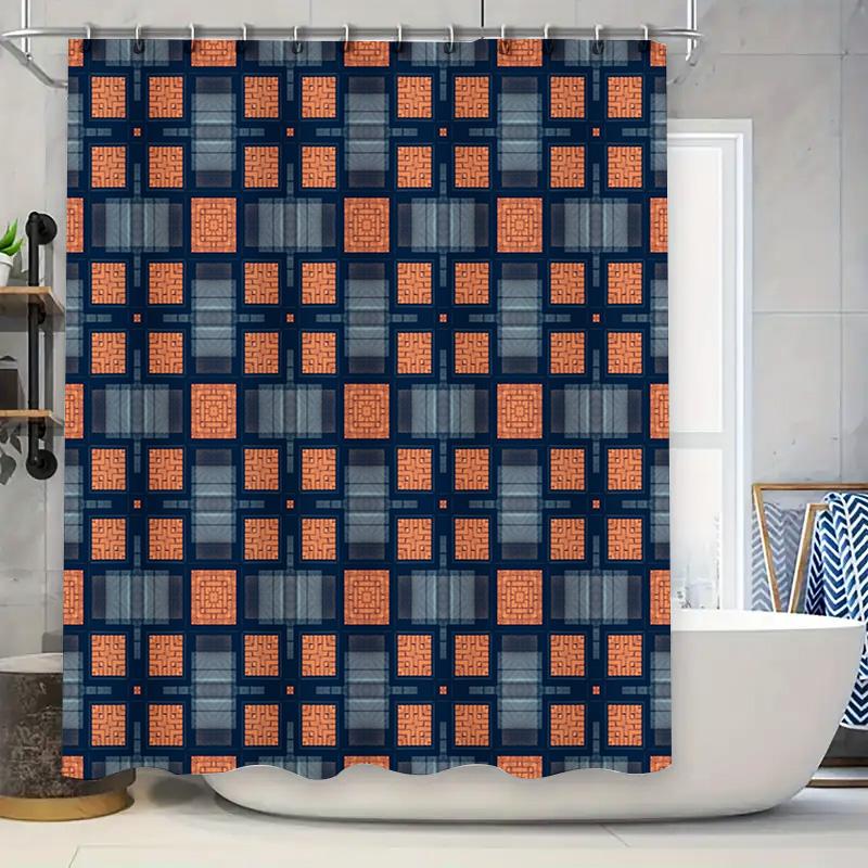 Abstract Geometric Shower Curtain Red, Black Orange Pattern Bath Rug Decoration Waterproof Shower Room Decorative Wall Art Home W60H190(CM)-1 Pcs
Abstract Geometric Shower Curtain Red, Black Orange Pattern Bath Rug Decoration Waterproof Shower Room Decorative Wall Art Home W60H190(CM)-1 Pcs