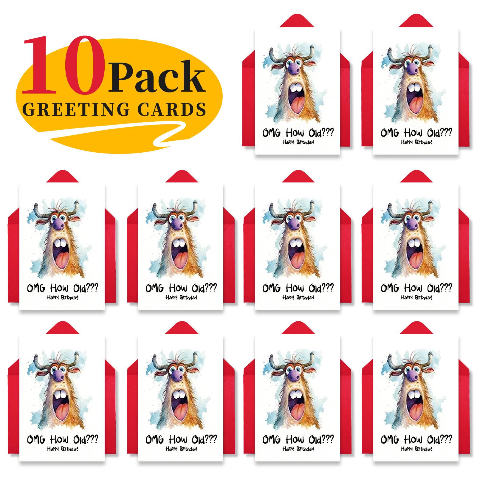 Funny And Humorous Happy Birthday Greeting Card Envelope Set Funny Animal Wishes Greeting Card 10 Sets Start Approval T020400610
Funny And Humorous Happy Birthday Greeting Card Envelope Set Funny Animal Wishes Greeting Card 10 Sets Start Approval T020400610