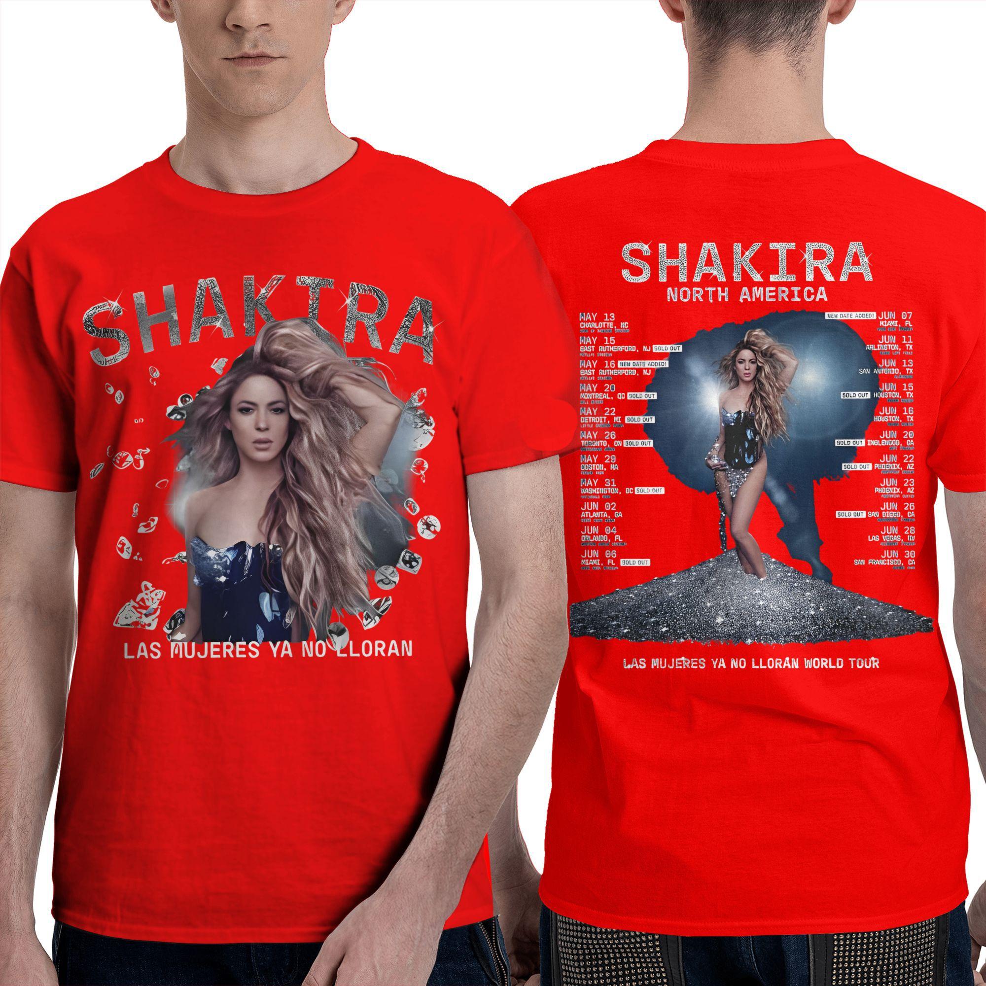 Leisure Shakira Albums LAS MUJERES ya no lloran T Shirt Men Women s 100% Cotton Tour 2025 Tees Shirt New Arrival Clothes S
Leisure Shakira Albums LAS MUJERES ya no lloran T Shirt Men Women s 100% Cotton Tour 2025 Tees Shirt New Arrival Clothes S