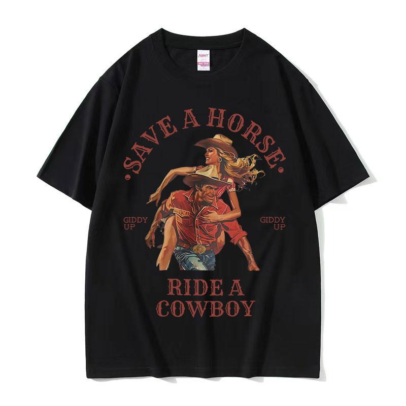 Save A Horse Ride A Cowboy Принт Футболка Чоловіки Жінки Харадзюку Мода Вінтажний Круглий Виріз Футболки Повсякденний 100% Бавовна Оверсайз Футболка S
Save A Horse Ride A Cowboy Принт Футболка Чоловіки Жінки Харадзюку Мода Вінтажний Круглий Виріз Футболки Повсякденний 100% Бавовна Оверсайз Футболка S