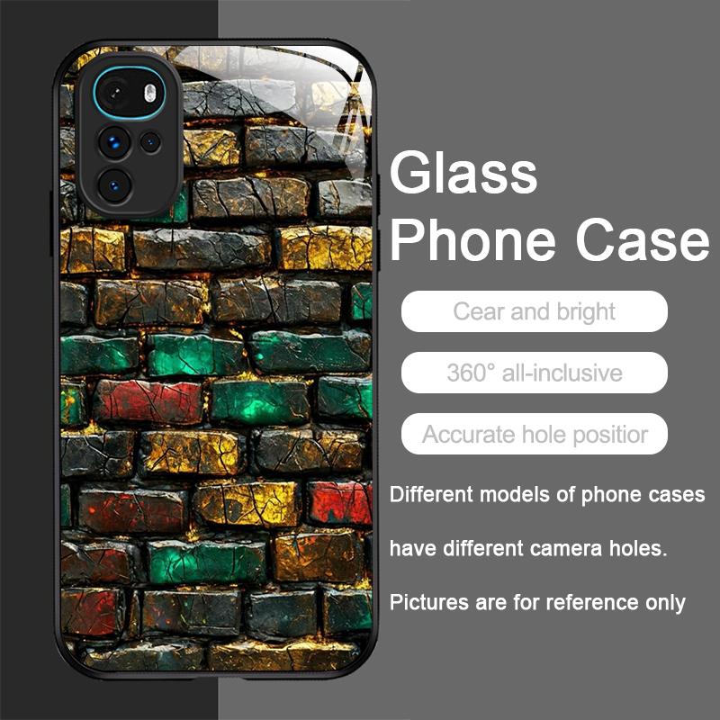 Creative Colorful Brick Texture Printed Tempered Glass Phone Case for Motorola Moto G85 G84 Edge 50 Fusion 40 Neo 30 Pro Covers Motorola Edge 30 Pro
Creative Colorful Brick Texture Printed Tempered Glass Phone Case for Motorola Moto G85 G84 Edge 50 Fusion 40 Neo 30 Pro Covers Motorola Edge 30 Pro