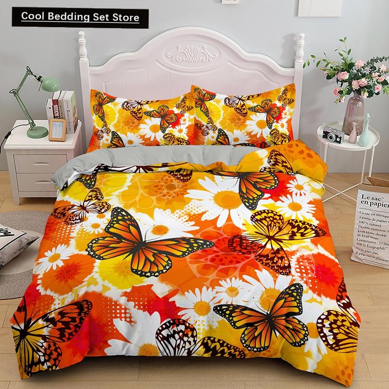Colorful Butterfly King Queen Duvet Cover Flying Animals Bedding Set Women Flowers Comforter Cover 2/3pcs Polyester Quilt Cover EU single(135x200cm)
Colorful Butterfly King Queen Duvet Cover Flying Animals Bedding Set Women Flowers Comforter Cover 2/3pcs Polyester Quilt Cover EU single(135x200cm)