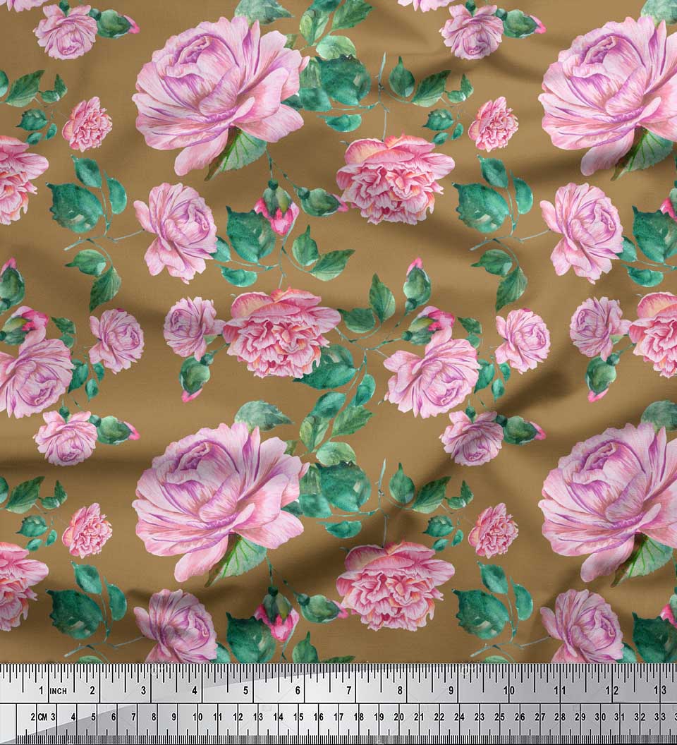 Soimoi синя бавовняна тканина Cambric Leaves & Peony Floral Print Швейна тканина метр 42 дюйма 42 Inch Wide - Viscose Chiffon коричневий
Soimoi синя бавовняна тканина Cambric Leaves & Peony Floral Print Швейна тканина метр 42 дюйма 42 Inch Wide - Viscose Chiffon коричневий