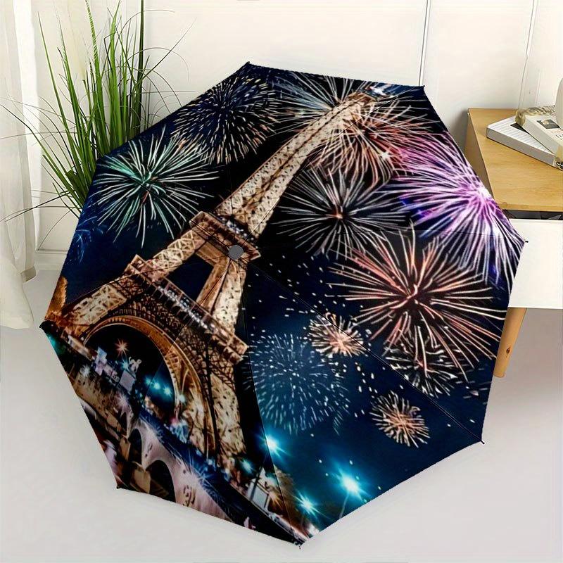 Automatic Open/Close Umbrella with Eiffel Tower & Parisian Fireworks Night Scene - Paris France Travel Design, Compact Folding (as the picture,Iron&8K)
Automatic Open/Close Umbrella with Eiffel Tower & Parisian Fireworks Night Scene - Paris France Travel Design, Compact Folding (as the picture,Iron&8K)
