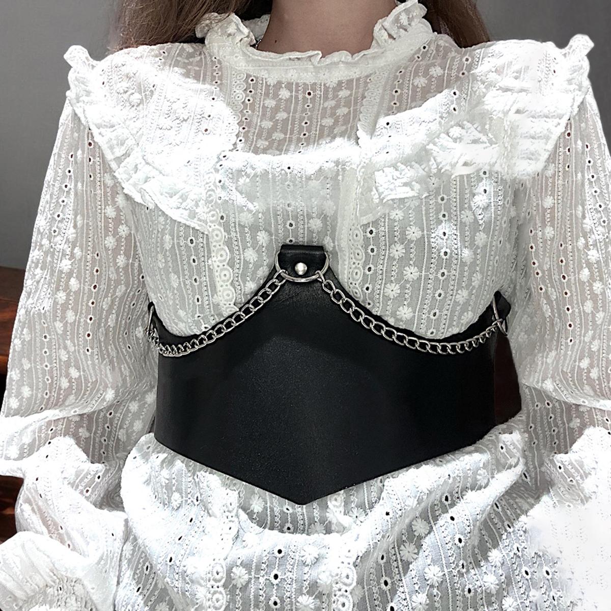 Women S Fashion Corset Drawstring Gothic Wide Meet Street Style Pu Leather Corset Tops Belt Clothing Accessories
Women S Fashion Corset Drawstring Gothic Wide Meet Street Style Pu Leather Corset Tops Belt Clothing Accessories