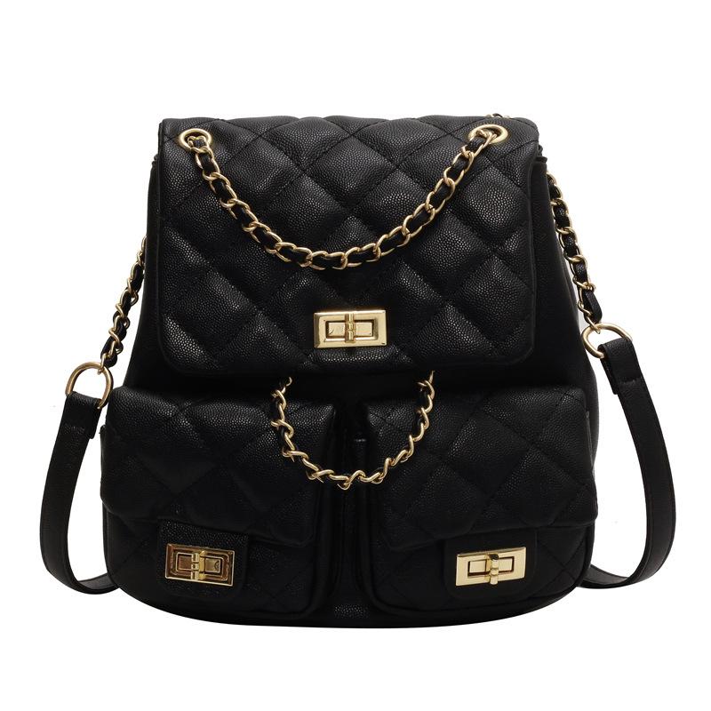 Простой ромбовидный повседневный рюкзак на цепочке, женский новый модный дорожный рюкзак, летний студенческий маленький рюкзак чёрный
Простой ромбовидный повседневный рюкзак на цепочке, женский новый модный дорожный рюкзак, летний студенческий маленький рюкзак чёрный