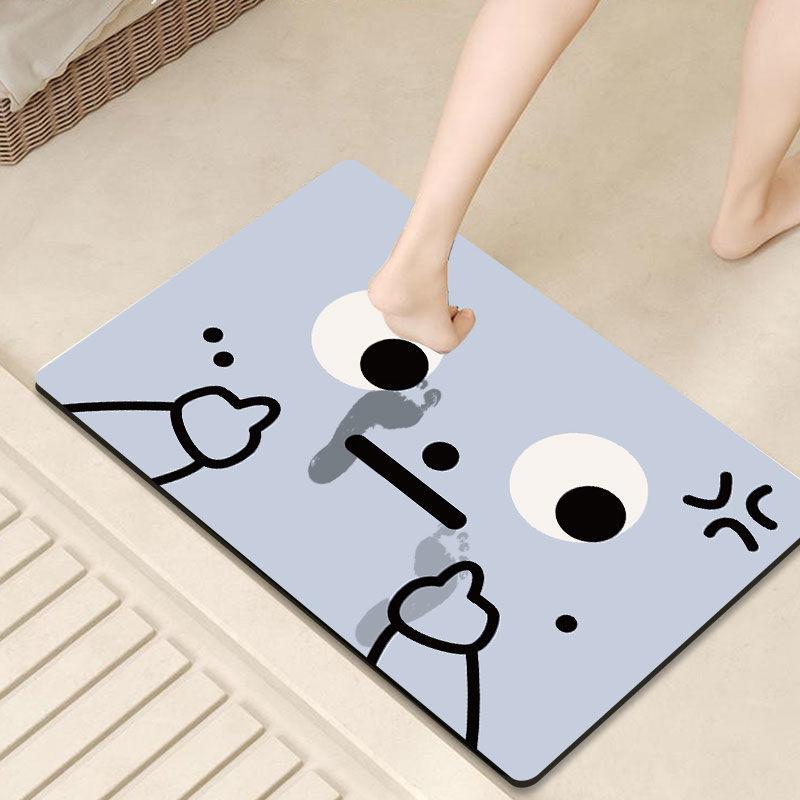 Funny cartoon expression bathroom floor mat diatom mud absorbent floor mat creative color home bathroom door cushion 40X60cm 15.7X23.6in
Funny cartoon expression bathroom floor mat diatom mud absorbent floor mat creative color home bathroom door cushion 40X60cm 15.7X23.6in