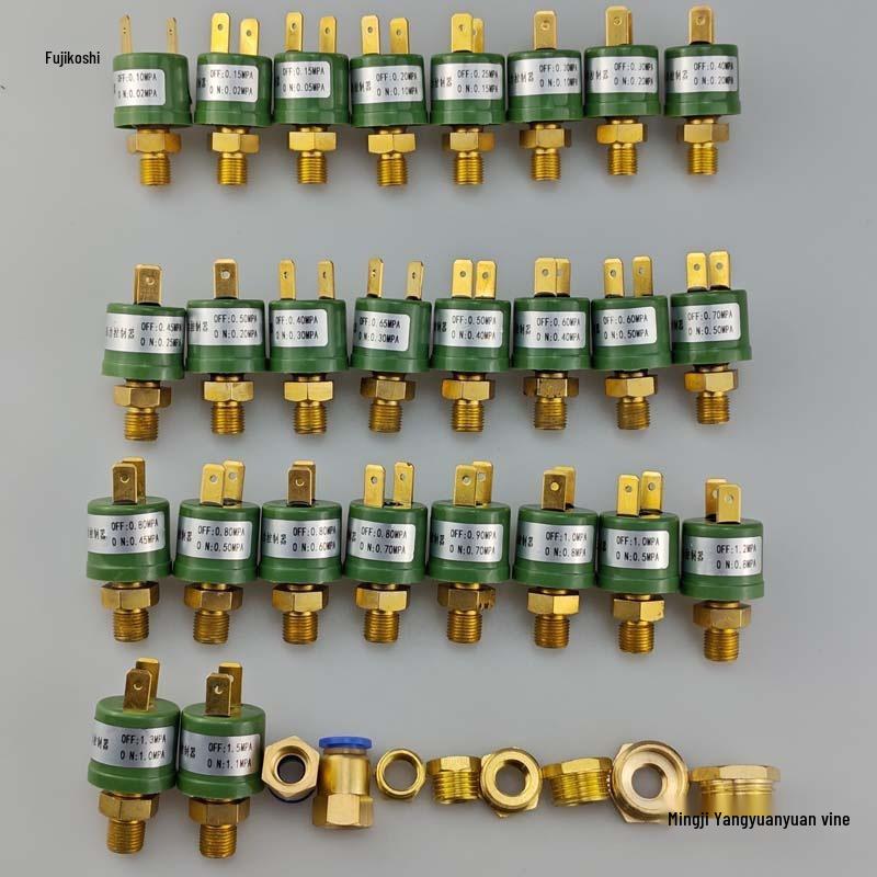 YK Mini Normally Closed Pressure Switch for Water, Air, Oil Pump: Auto Start-Stop, High/Low Sensor Adapter: 1/8 to 1/4 inch (2 pcs)
YK Mini Normally Closed Pressure Switch for Water, Air, Oil Pump: Auto Start-Stop, High/Low Sensor Adapter: 1/8 to 1/4 inch (2 pcs)