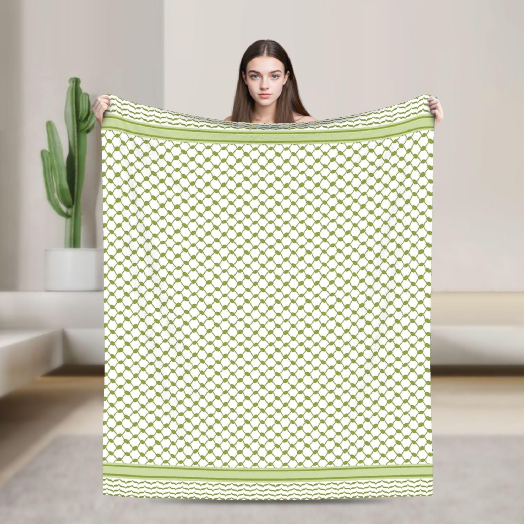 Olive Green Palestine Keffiyeh Super Warm Blanket Students Plush Bedding Throws Pattern Outdoor Flannel Bedspread Sofa Bed Cover 30x40in
Olive Green Palestine Keffiyeh Super Warm Blanket Students Plush Bedding Throws Pattern Outdoor Flannel Bedspread Sofa Bed Cover 30x40in