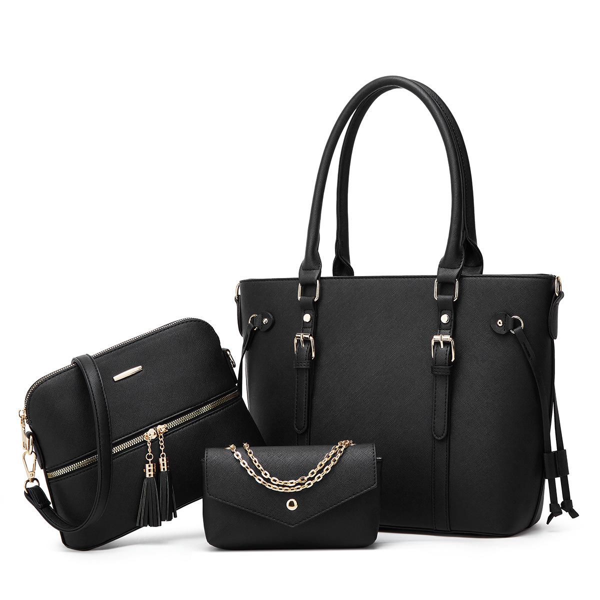 Trendy Women S Bags Celebrity Shoulder Handbags Large Capacity Fashionable Three-Piece Set Child And Mother Bags чорний
Trendy Women S Bags Celebrity Shoulder Handbags Large Capacity Fashionable Three-Piece Set Child And Mother Bags чорний