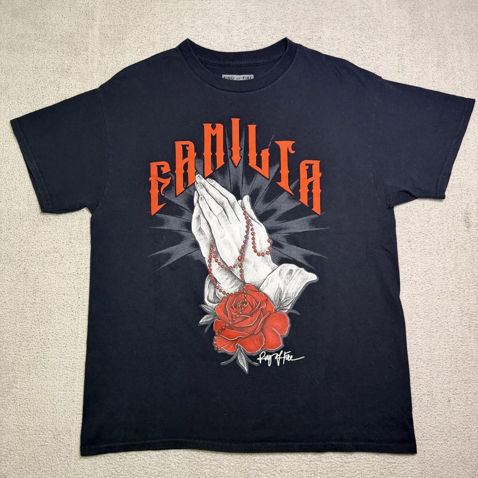 Ring Of Fire T Shirt Men’s Large Familia Praying Hands Graphic Print Streetwear 3XL
Ring Of Fire T Shirt Men’s Large Familia Praying Hands Graphic Print Streetwear 3XL