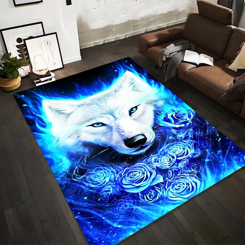 Blue Wolf with Glowing Eyes and Roses Design Area Carpet Rug Suitable for use as an anti-slip for living room bedroom sofas 40x60cm( 15x23in )
Blue Wolf with Glowing Eyes and Roses Design Area Carpet Rug Suitable for use as an anti-slip for living room bedroom sofas 40x60cm( 15x23in )