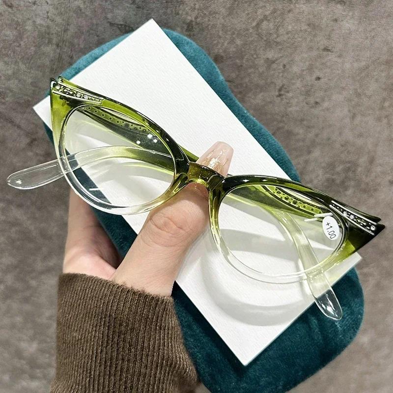 Cat Eye Shaped Frame High Definition Reading Vision Wear Ultra Light Blue Light Blocking Presbyopia Eyeglasses Trend Far Sight Eyeglasses 1.0
Cat Eye Shaped Frame High Definition Reading Vision Wear Ultra Light Blue Light Blocking Presbyopia Eyeglasses Trend Far Sight Eyeglasses 1.0