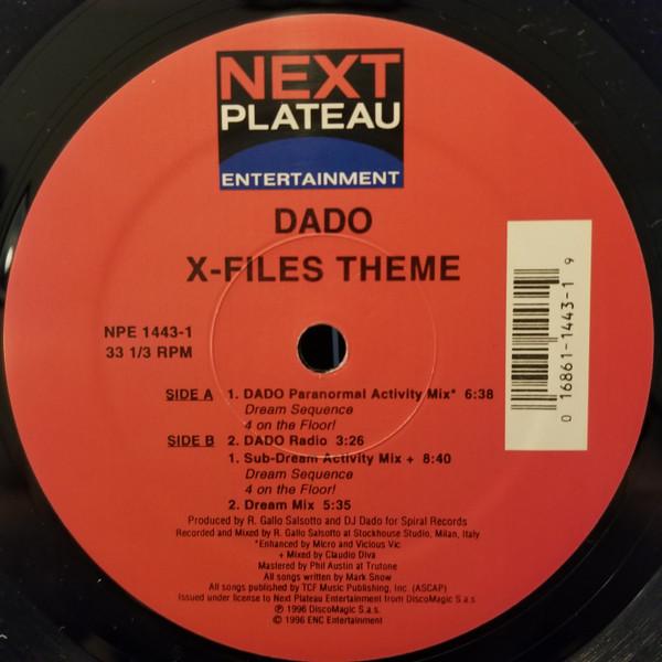 12inch Record DADO Xfiles Theme NPE14431 NEXT PLATEAU EN 1996 US Dance Electronica Used
12inch Record DADO Xfiles Theme NPE14431 NEXT PLATEAU EN 1996 US Dance Electronica Used