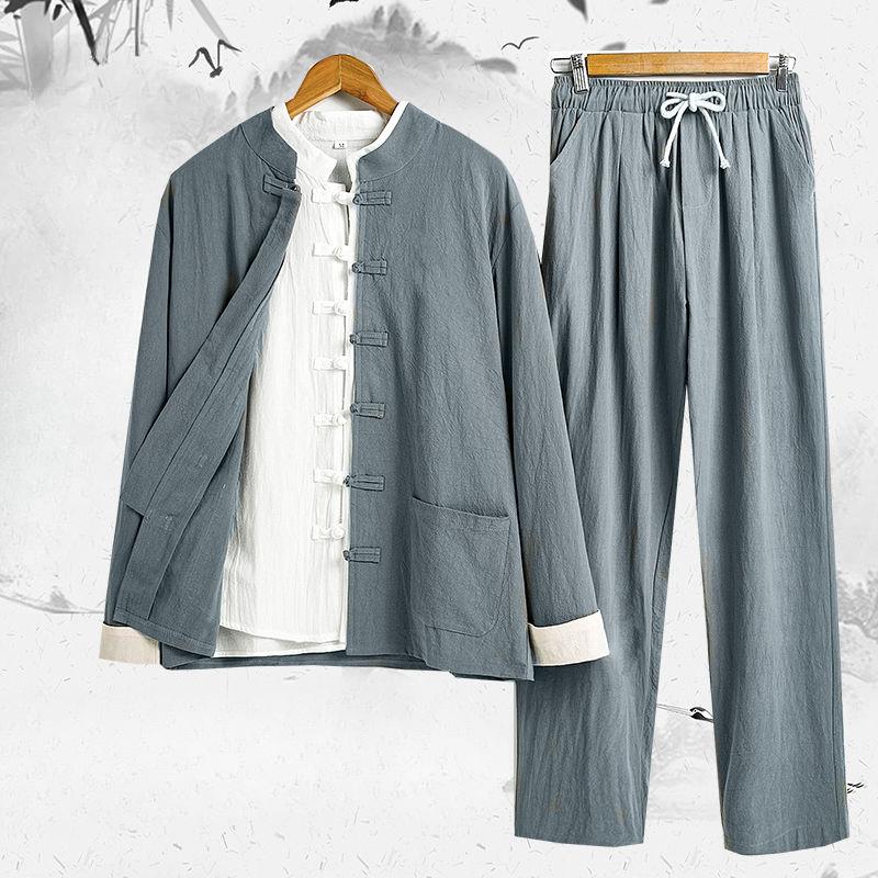 Spring Autumn Ethnic Costume Hanfu Tang Suit Three-piece Suit Men s Cotton and Linen Ancient Costume Suit Meditation Suit Chinese Style XXXXXL
Spring Autumn Ethnic Costume Hanfu Tang Suit Three-piece Suit Men s Cotton and Linen Ancient Costume Suit Meditation Suit Chinese Style XXXXXL