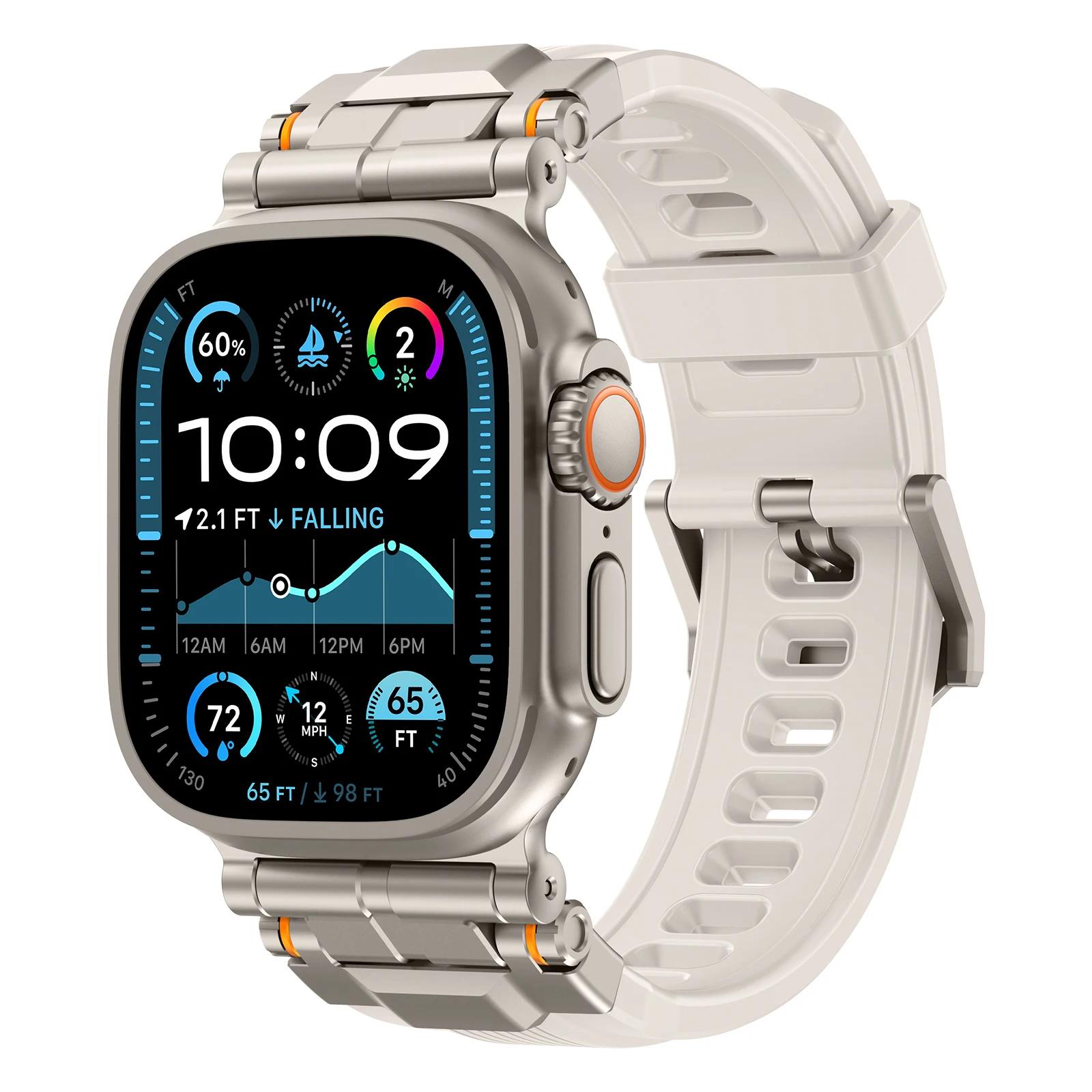 Резиновый ремешок для Apple Watch Ultra 2 Series 10 9 8 7 se 6 5 Band Браслет из нержавеющей стали для iWatch ultra 49 мм 10 46 мм 44 45 мм For Ultra1/2 49mm слоновая кость
Резиновый ремешок для Apple Watch Ultra 2 Series 10 9 8 7 se 6 5 Band Браслет из нержавеющей стали для iWatch ultra 49 мм 10 46 мм 44 45 мм For Ultra1/2 49mm слоновая кость