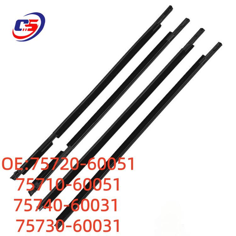 Electroplated Outer Trim Sealing Strip for 1998-2006 Toyota Land Cruiser LC100 (Part No. 75710-60051) 75720-60051
Electroplated Outer Trim Sealing Strip for 1998-2006 Toyota Land Cruiser LC100 (Part No. 75710-60051) 75720-60051