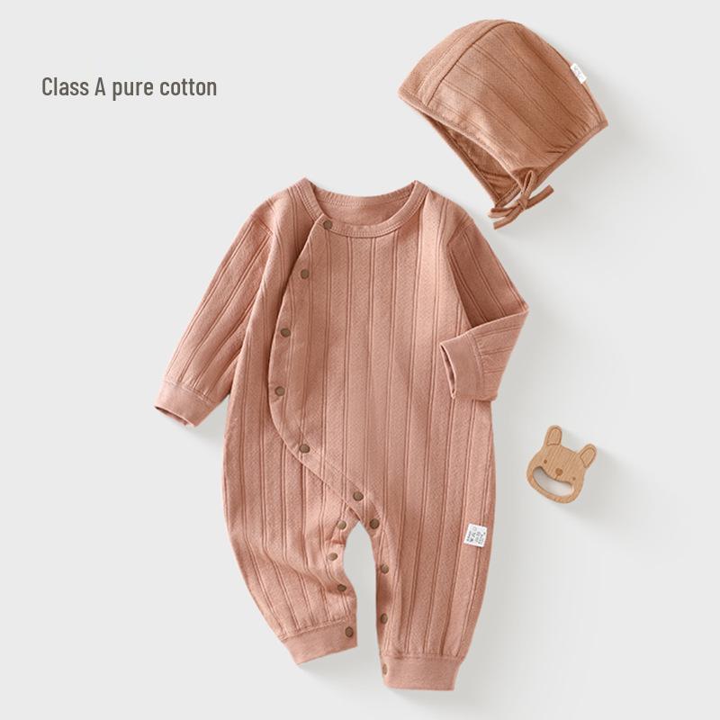 25 Spring & Autumn Baby Cotton Pajamas: All-Season, Boneless, Long Sleeve, Side-Opening Onesie 0-1 Year
25 Spring & Autumn Baby Cotton Pajamas: All-Season, Boneless, Long Sleeve, Side-Opening Onesie 0-1 Year
