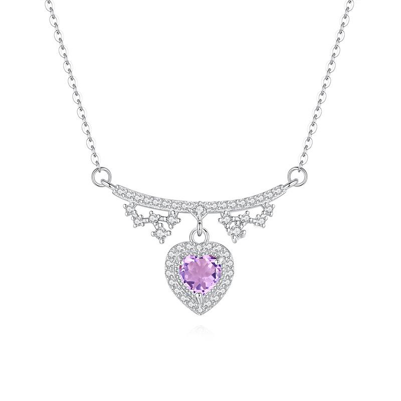 S925 sterling silver necklace women s natural peridot love pendant amethyst citrine light luxury high-end collarbone chain elegant women s jewelry
S925 sterling silver necklace women s natural peridot love pendant amethyst citrine light luxury high-end collarbone chain elegant women s jewelry