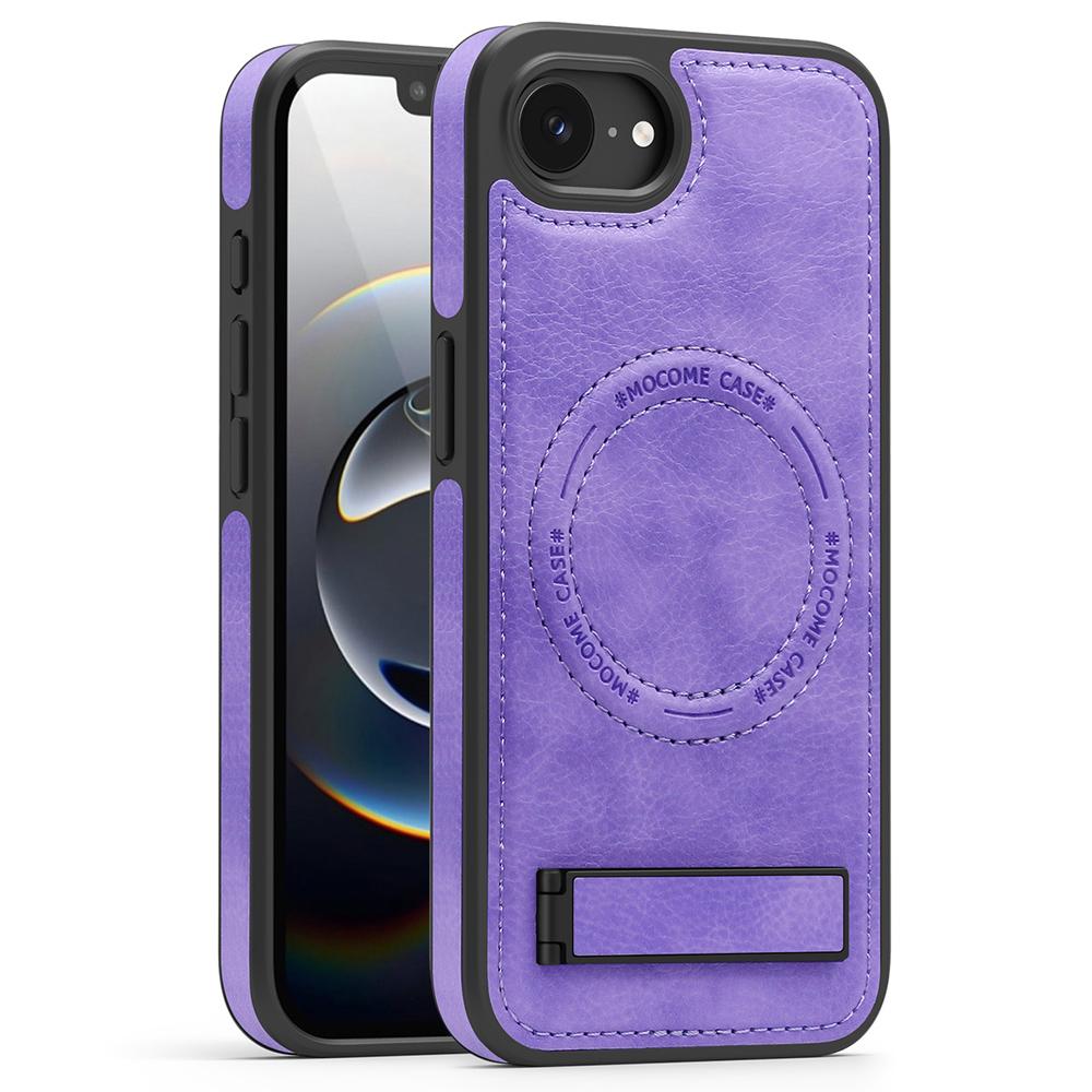 For iPhone 16e Case Support Magnetic Phone Mount PC+PU Kickstand Phone Cover Light Purple
For iPhone 16e Case Support Magnetic Phone Mount PC+PU Kickstand Phone Cover Light Purple