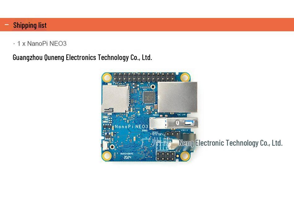 NanoPi NEO3 Dev Board with RK3328, Gigabit Ethernet, 2GB RAM, OpenWrt/LEDE
NanoPi NEO3 Dev Board with RK3328, Gigabit Ethernet, 2GB RAM, OpenWrt/LEDE