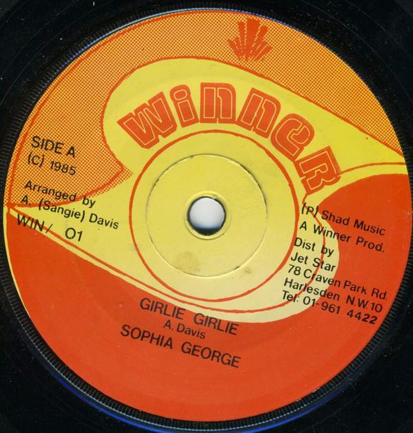7inch Record SOPHIA GEORGE / WINNER ALL STARS - Girlie Girlie / Girl Rush WIN01 Winner 1985 UK Reggae, Ska & Dub Used
7inch Record SOPHIA GEORGE / WINNER ALL STARS - Girlie Girlie / Girl Rush WIN01 Winner 1985 UK Reggae, Ska & Dub Used