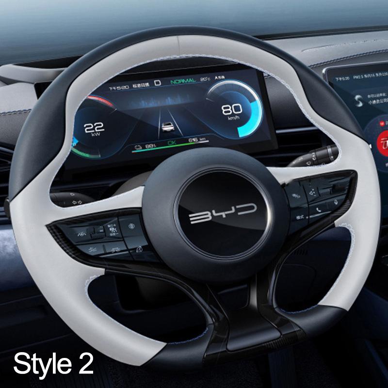 High Hand Sewing Stitching Car Steering Wheel Cover for BYD Seal 2026 2026 2026 Nappa Leather Auto Interior Wrap
High Hand Sewing Stitching Car Steering Wheel Cover for BYD Seal 2026 2026 2026 Nappa Leather Auto Interior Wrap