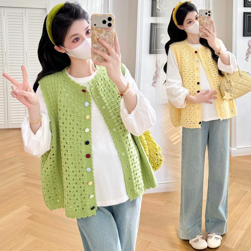 2026 Spring Pure Cotton Casual Two-Piece Set: Long Sleeve & Candy Color Korean Style Vest for Moms XL
2026 Spring Pure Cotton Casual Two-Piece Set: Long Sleeve & Candy Color Korean Style Vest for Moms XL