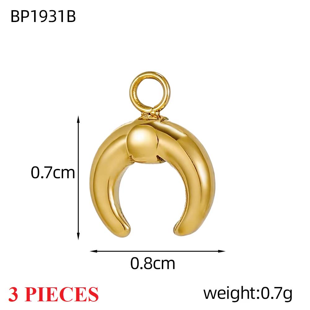 3PCS/LOT CARLIDANA Gold Plated Stainless Steel Charms, Heart Moon Anchor Airplane Gun Pendants for DIY Jewelry
3PCS/LOT CARLIDANA Gold Plated Stainless Steel Charms, Heart Moon Anchor Airplane Gun Pendants for DIY Jewelry