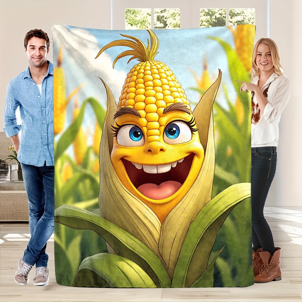 Happy Corn King Cartoon Flannel printed blanket suitable for all seasons suitable for living room office sofa and travel 75x100cm (30x40inch)
Happy Corn King Cartoon Flannel printed blanket suitable for all seasons suitable for living room office sofa and travel 75x100cm (30x40inch)