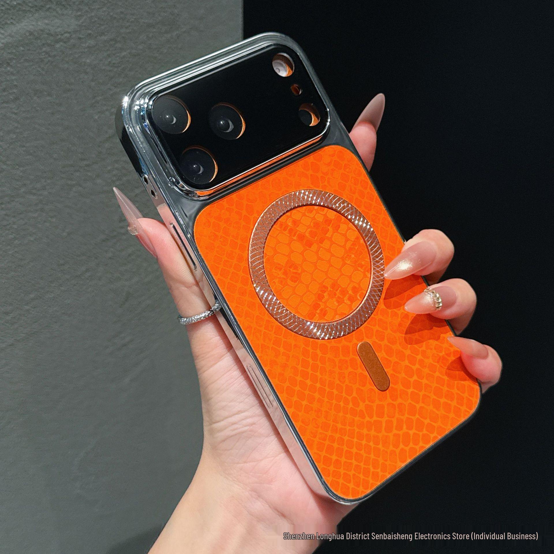 Snake Skin Pineapple Pattern Magnetic Case for iPhone 17 Pro Max with Apple 16 Lens Protector and Anti-Drop Full Coverage. 15 Pro оранжевый
Snake Skin Pineapple Pattern Magnetic Case for iPhone 17 Pro Max with Apple 16 Lens Protector and Anti-Drop Full Coverage. 15 Pro оранжевый