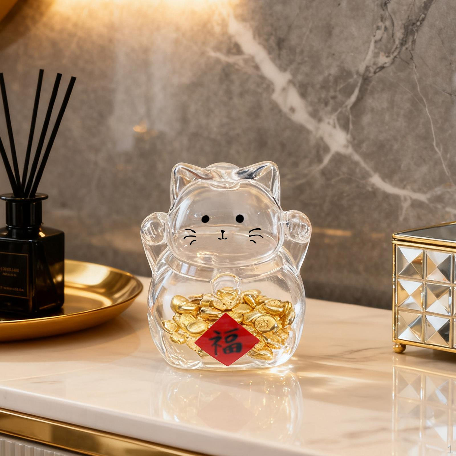 3D Cat Storage Jar, Borosilicate Glass Bean Bank, Money Collector Box for Children, Gift Decoration, Style E
3D Cat Storage Jar, Borosilicate Glass Bean Bank, Money Collector Box for Children, Gift Decoration, Style E