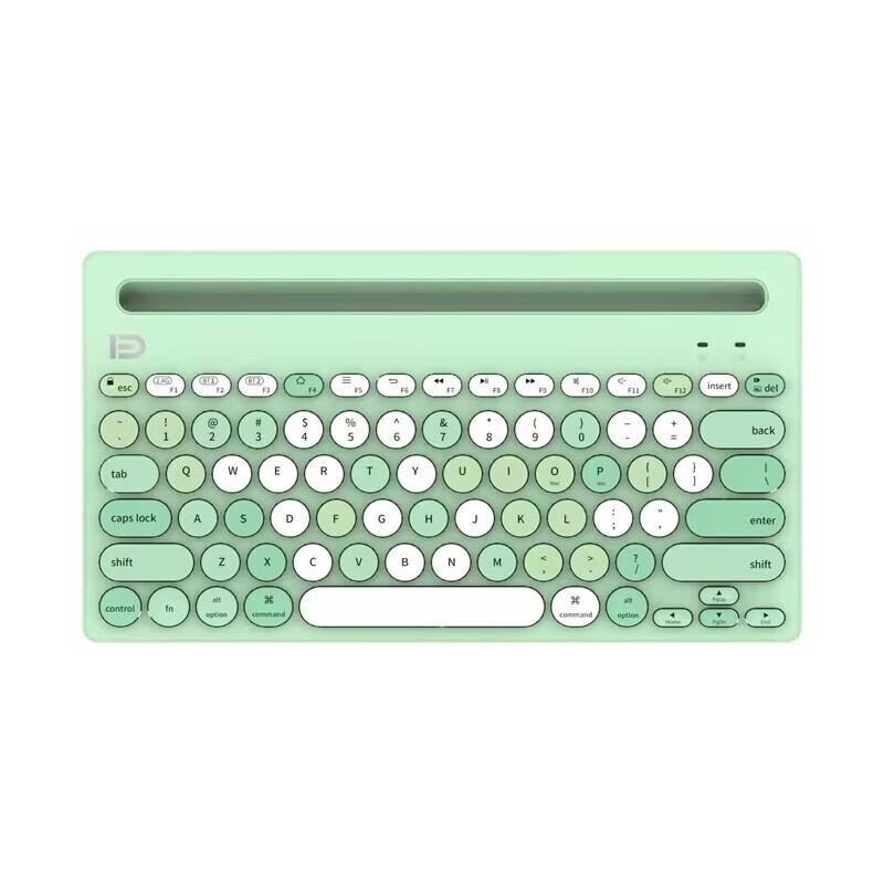 Fude IK3381D Retro Punk Wireless Bluetooth Keyboard with Round Keycaps
Fude IK3381D Retro Punk Wireless Bluetooth Keyboard with Round Keycaps