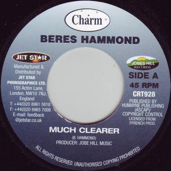 7inch Record BERES HAMMOND - Much Clearer CRT928 Charm 2002 UK Reggae, Ska & Dub Used
7inch Record BERES HAMMOND - Much Clearer CRT928 Charm 2002 UK Reggae, Ska & Dub Used