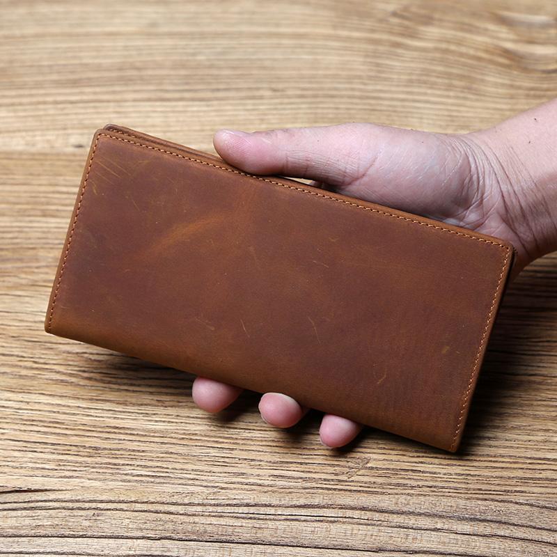 NZPJ Vintage Leather Men s Wallet Mad Horse Leather Long Cell Phone Bag First Layer Cowhide Multi-card ID Bag
NZPJ Vintage Leather Men s Wallet Mad Horse Leather Long Cell Phone Bag First Layer Cowhide Multi-card ID Bag