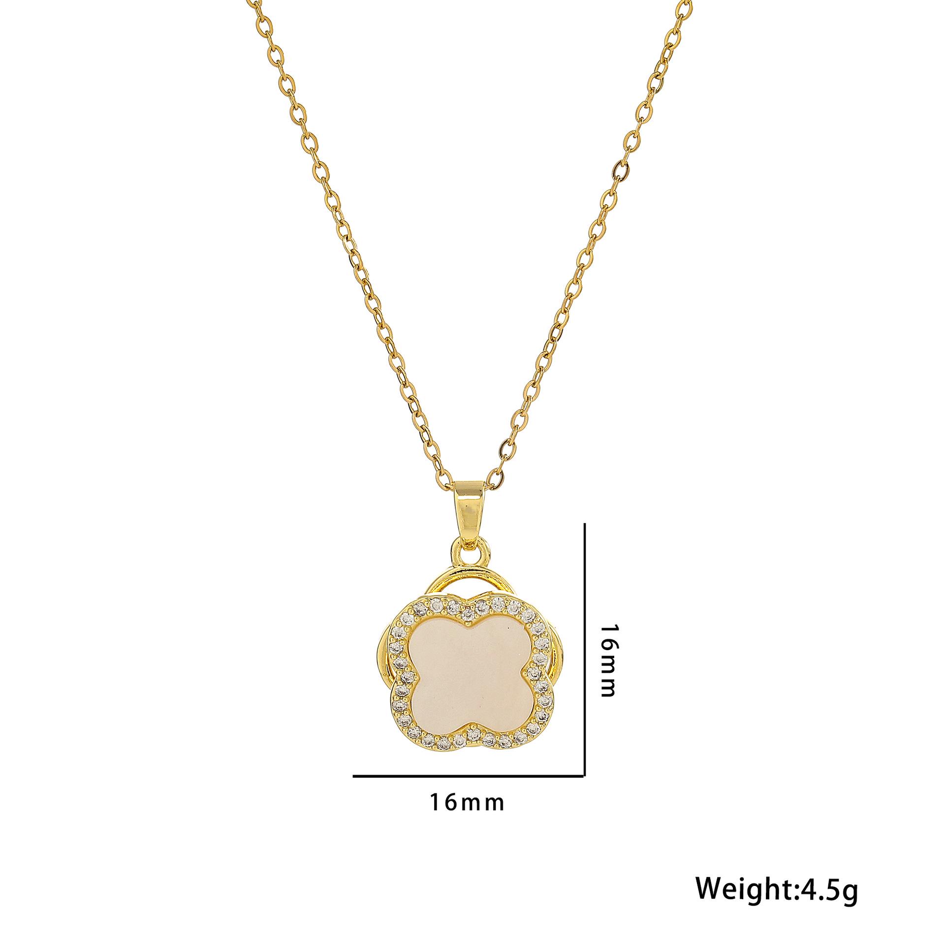 Titanium Steel 360° Rotating Double-Layer Four-Leaf Clover Korean Style Choker Necklace
Titanium Steel 360° Rotating Double-Layer Four-Leaf Clover Korean Style Choker Necklace