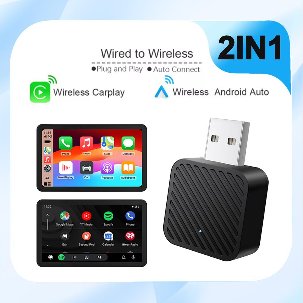 Wireless Carplay Android Auto Adapter Smart Mini Bt Wifi Usb Dongle For OEM Car Plug and Play WiFi Bluetooth Auto Connect
Wireless Carplay Android Auto Adapter Smart Mini Bt Wifi Usb Dongle For OEM Car Plug and Play WiFi Bluetooth Auto Connect
