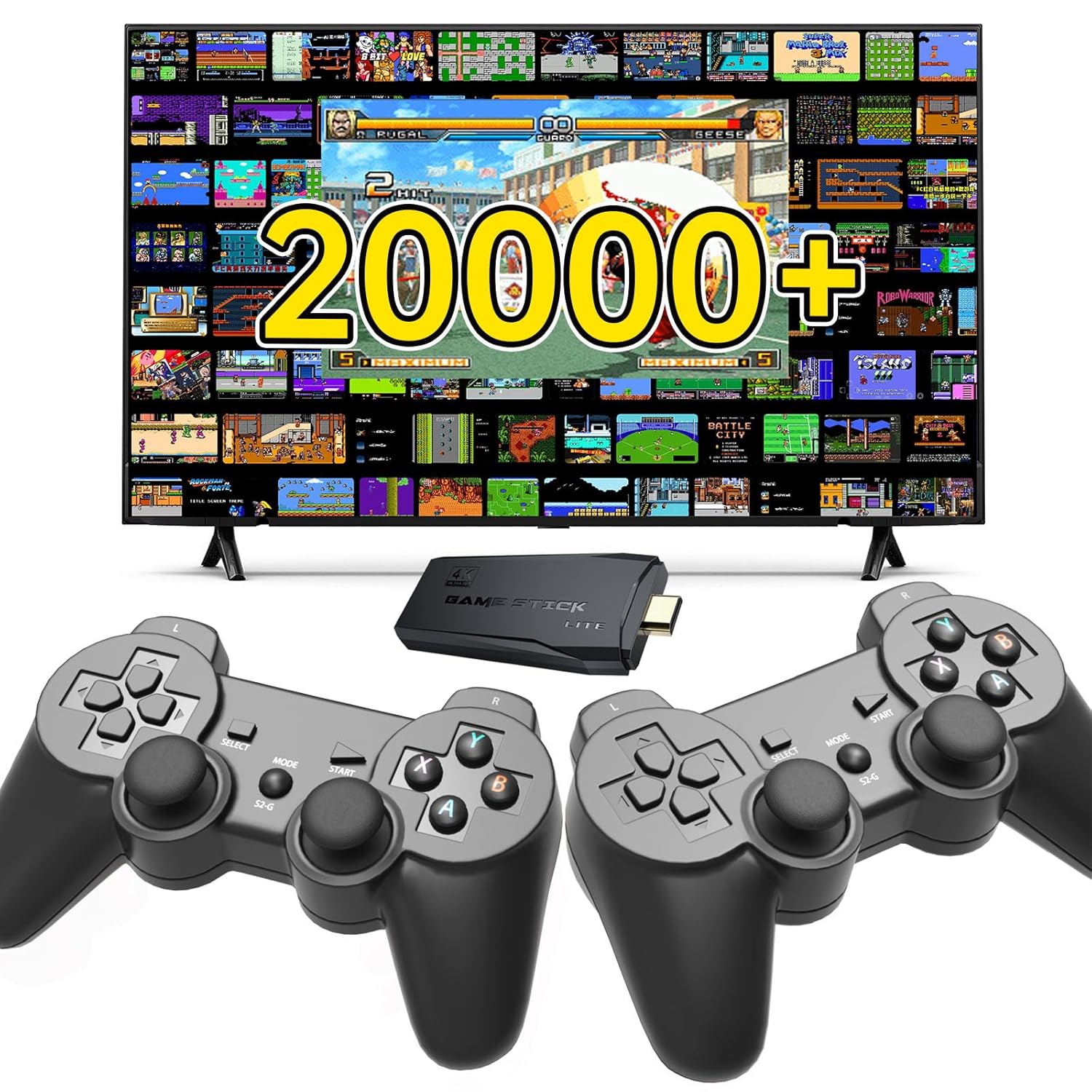 Ретро игровая консоль, Ретро игровой стик с более чем 20 000 игр, Игровой стик с HDMI выходом 4K, Игровой стик, подключаемый к телевизору, Plug and Retro Play Видеоигры для
Ретро игровая консоль, Ретро игровой стик с более чем 20 000 игр, Игровой стик с HDMI выходом 4K, Игровой стик, подключаемый к телевизору, Plug and Retro Play Видеоигры для