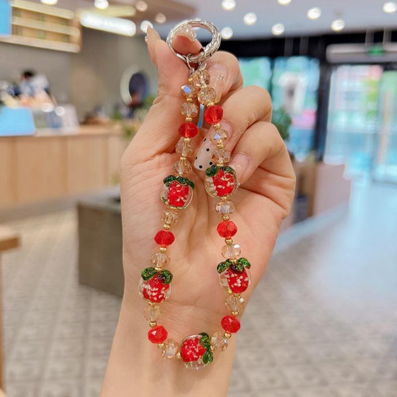 1pc Summer Cute Fruit Persimmon Beaded Wristlet Versatile Phone Case Car Keychain Bag Charm Accessory Handbag Pendant
1pc Summer Cute Fruit Persimmon Beaded Wristlet Versatile Phone Case Car Keychain Bag Charm Accessory Handbag Pendant