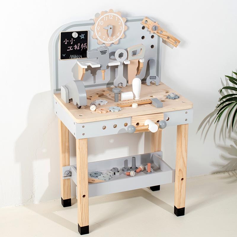 Дерев яний імітаційний стіл для інструментів, дитячий ігровий будиночок, викрутка, гайка для електродрилі, велика іграшка-інструмент
Дерев яний імітаційний стіл для інструментів, дитячий ігровий будиночок, викрутка, гайка для електродрилі, велика іграшка-інструмент